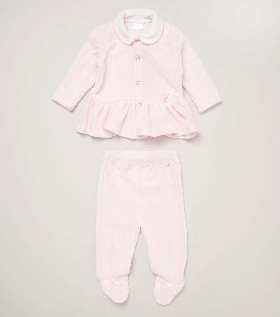 Rock a bye boutique E07782 * RBE07782 Ribbed velour nursery Set (Nb-6 months)
