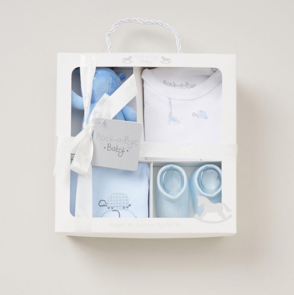 Rock a bye boutique E08688 5056756518226 RBE08688 4 piece "Giraffe" Boxed Gift Set (0-3 months)