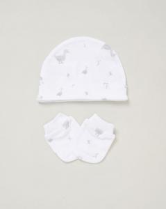 Rock a bye boutique E08855  RBE08855W "Ducks" 5 Piece Layette Set (Nb-6 months)