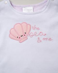 Rock a bye boutique F09018NB 5056756546946 RBF09018 Seashell Scalloped Waffle Shorts Set(0-12 months)