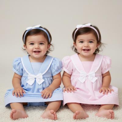 RBF09183-B  Sailor Style Dress Set  (9-24 months)