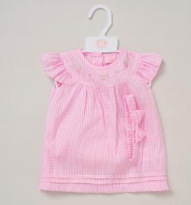 Rock a bye boutique F09184 NB 5056756552794 RBF09184AP Gingham Dress Set (0-9 months)