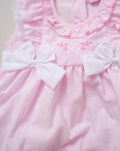 Rock a bye boutique F09237 NB 5056576553036 RBF09237-AP Lace and Bows Dress Set (0-9 months)