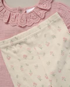 Lily & Jack F09832 NB 5056756554514 LJF09832-A Muslin Floral Leggings Set (0-9 months)