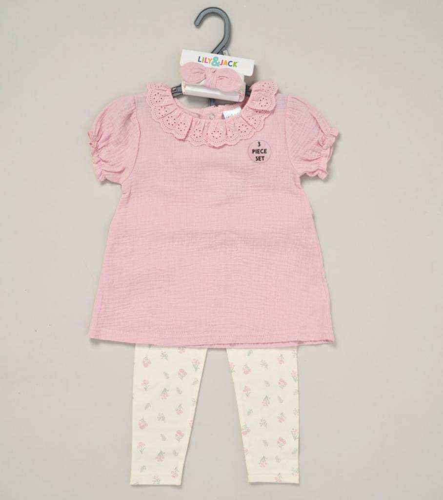 Lily & Jack F09832 INF 5056756554477 LJF09832B Muslin Leggings Floral Set (9-24 months)