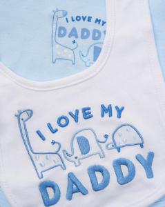 Rock a bye boutique F10097NB * RBF10097 "Daddy" 5 Piece Layette Set (Nb-6 months)