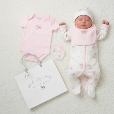 RBF10388P  "Deer" 5 Piece Layette Set  (Nb-6 months)