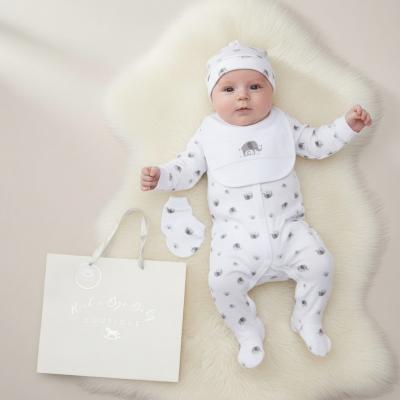 RBF10399W Elephant Set 5 Piece Layette Set (Nb-6 months)
