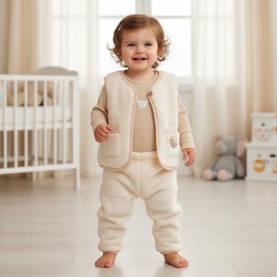 RBG10801A  Sherpa Teddy Gilet Set  (12-24 months)