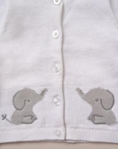 Rock a bye boutique G10830 * RBG10830W Elephant True Knit Cotton Set (0-12 months)