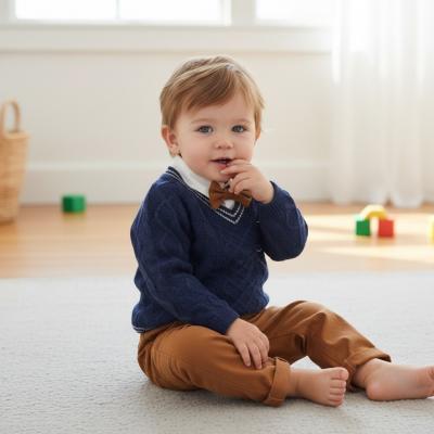 RBG10993-A  Knitted Three Piece  (12-24 months)