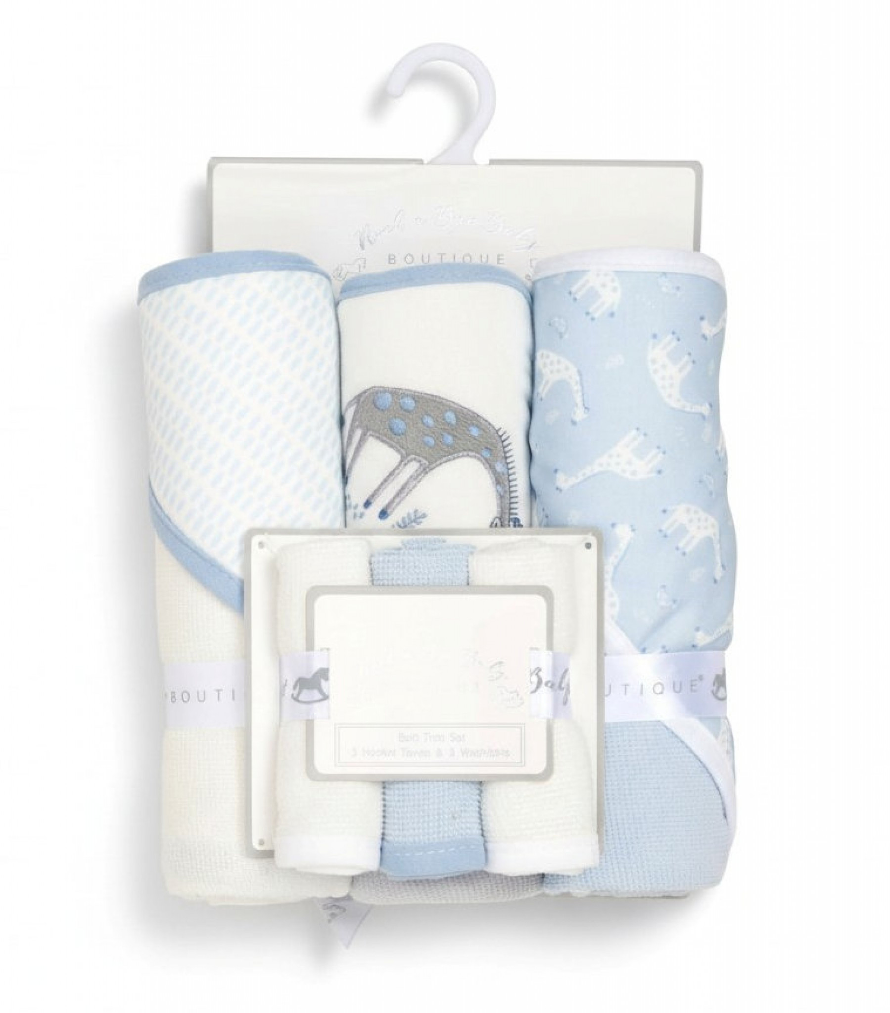 Rock a bye boutique G12380 * RBG12380 Hooded Towel and Wash Cloth Set "Giraffes"