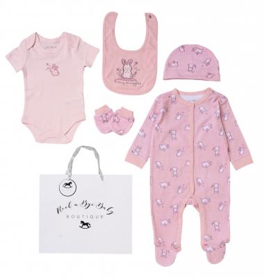 RBH12677 "Bunny" 5 Piece Layette Set (Nb-6 months)