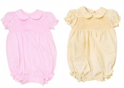 RBH12797  Striped and Smocked Romper  (0-9 months)