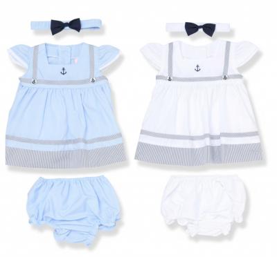 RBH12907-A  Sailor Dress Set  (0-9 months)