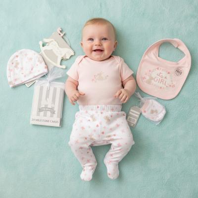 RBH15112P  Bunny its a girl  Milestone 6 Piece Set  (NB - 6m)