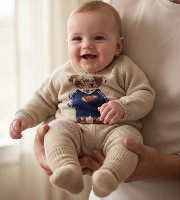 RBJ15730-O True Knit Teddy Jumper & Trousers ( 0-12 months)