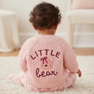 RBJ16588P "Little Bear " Cotton Cardigan (0-12 months)