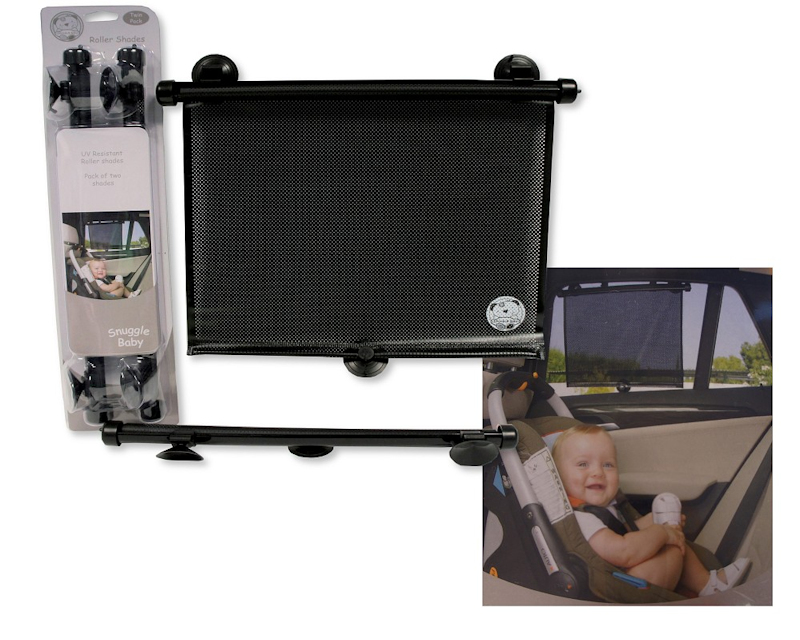 Snuggle Baby AC-50-0001 8035320500010 SB50-0001 UV Resistant Twin Pack Roller Sunshades