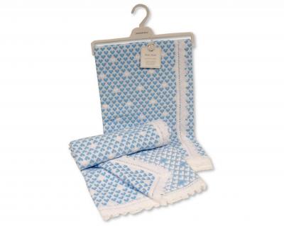 SB110-413S  Sky  "Hearts" Shawl 