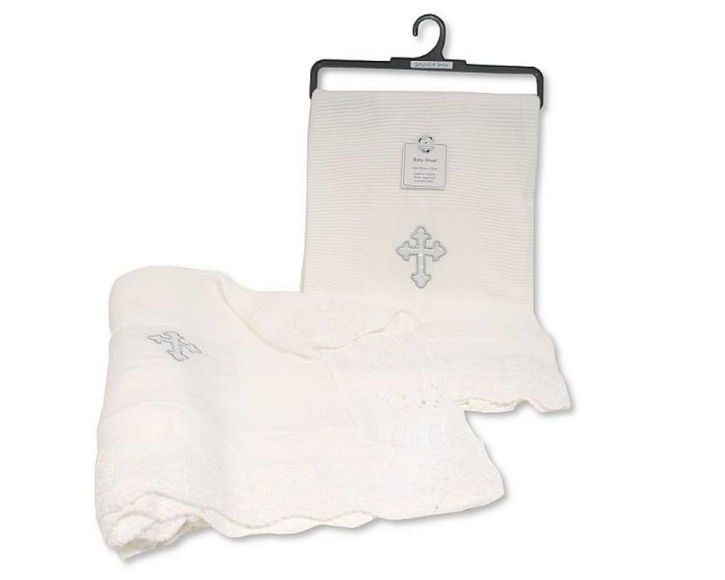 Snuggle Baby 110-419 5035320704197 SB110-419 Hanger Shawl "Cross"