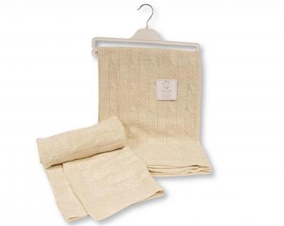 SB110-423T  Taupe Cable Knit Shawl 