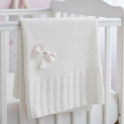 SB110-430-W Square White Bow Shawl