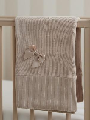 SB110-430T Square Taupe Bow Shawl