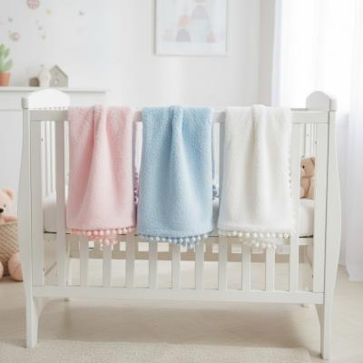 SB112-1004  Pom Pom Edged Wrap  (Choose colour)
