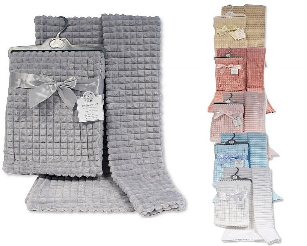 Snuggle Baby  * SB112-1030G Grey Jacquard Square Wrap