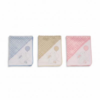 SB112-2003A  "Bunny and Balloon" Bubble Wrap  (Sky or Taupe)