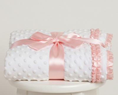 SB112-2013-P  Pink Layered Dimple and Satin Wrap 