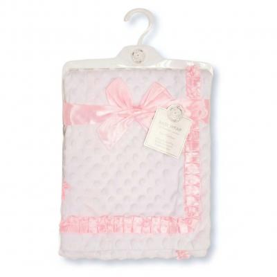 SB112-2013P  Pink Layered Dimple and Satin Wrap 