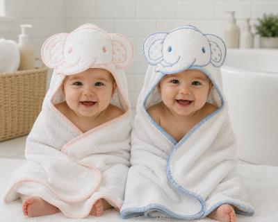 SB120-105 "Elephant" Hooded Towels (Choose Colour)