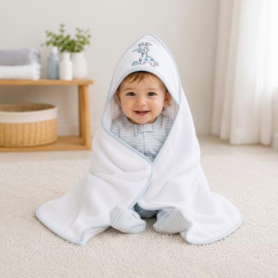 SB120-022S "Giraffe" Hooded Towel White/Sky
