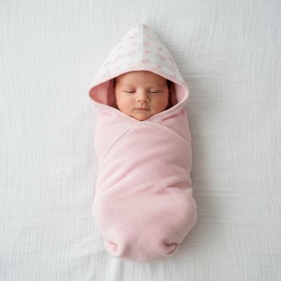 SB120-100P "Swan" Hooded Towels Pink/White