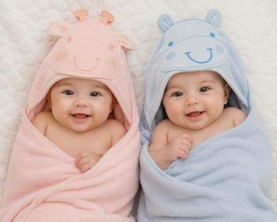 SB120-104A  "Giraffe" Hooded Towels  (Choose Colour)