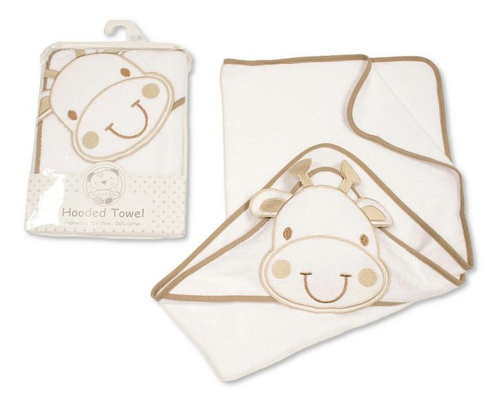 Snuggle Baby BW-120-107T 5035320112084 SB120-108T Taupe "Giraffe" Hooded Towels