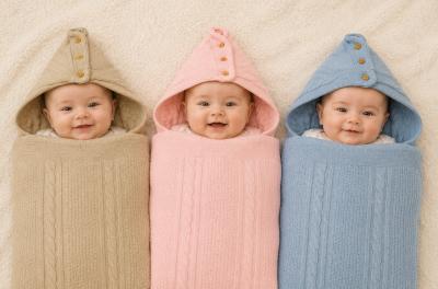 SB18-0146A Knit Baby Nest with Buttons (Choose)