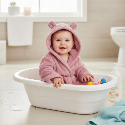 SB2020-2345DP-06 Dusky Pink Dressing Gown Robe (0-6 months)