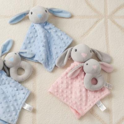 SB25-1246 Bunny Comforter and Rattle Set (Choose Colour)
