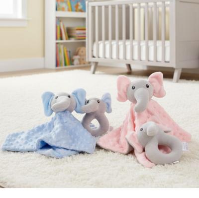 SB25-1247 Elephant Comforter & Rattle Set SINGLE (Choose Colour)