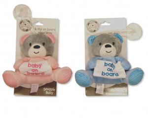 SB25-0869 Soft Toy with 'Baby on Board' Sign
