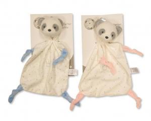 SB25-1117 Baby Panda Comforter with Rattle