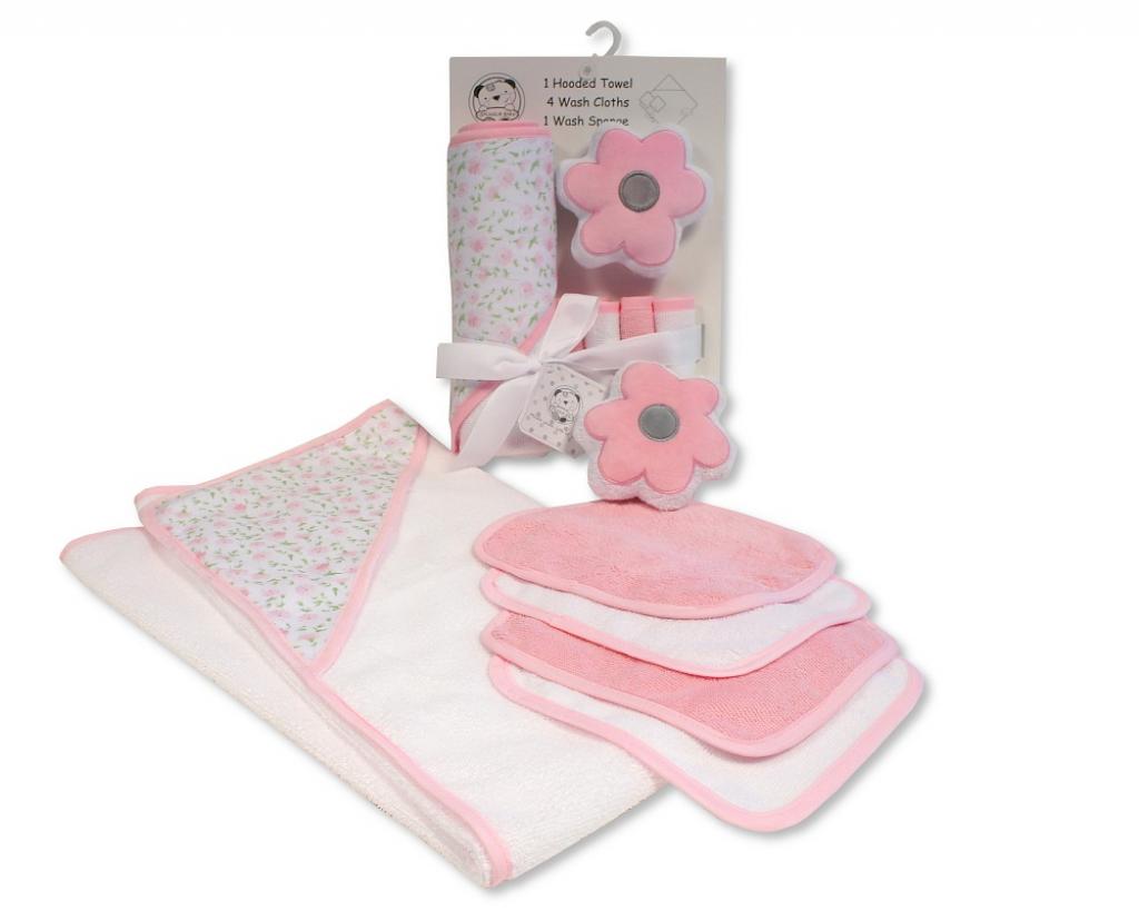 Snuggle Baby GP-25-1275P 5035320425757 SB25-1275P "Flower" 6 Piece Bath Set