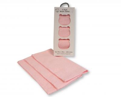SB25-1277P Boxed Gift 3 Pack Cotton Wash Cloths