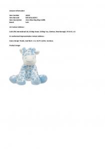 Suki 10159 5053154101593 SK10159 Blue Bing Bing Giraffe Rattle (12 Pack)