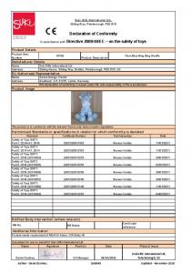 Suki 10159 5053154101593 SK10159 Blue Bing Bing Giraffe Rattle (12 Pack)