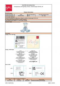 Suki 10159 5053154101593 SK10159 Blue Bing Bing Giraffe Rattle (12 Pack)