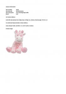 Suki 10161 5053154101616 SK10161 Pink Bing Bing Giraffe Rattle (12 Pack)